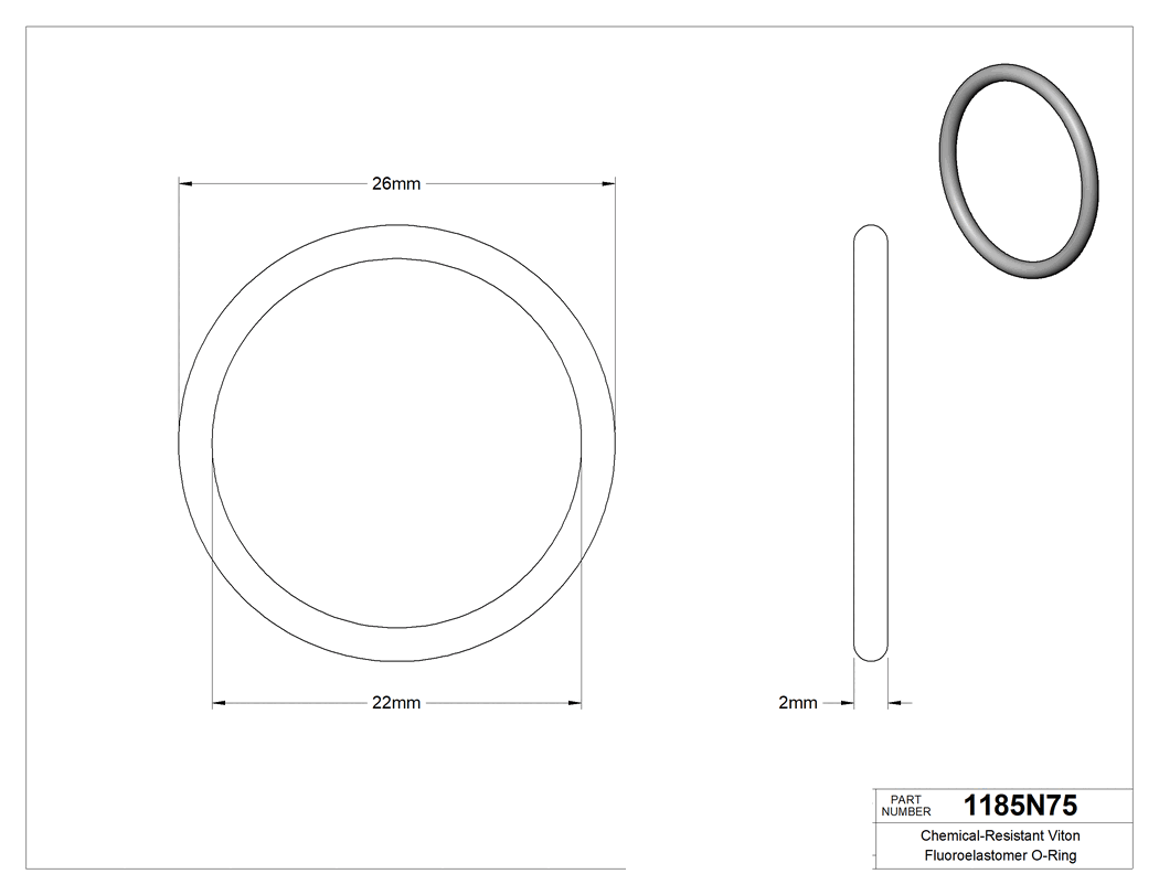 Technical drawing - 1185N75